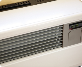 業務用FF式温風暖房機の設置・修理